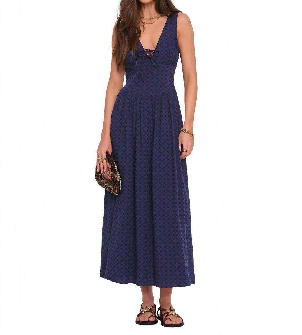 NEW HEARTLOOM stasia maxi dress in navy